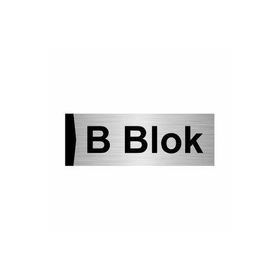 Özarslan Dizayn B Blok 5x20 cm Gümüş Renk Metal Yönlendirme Levhası