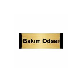 Özarslan Dizayn Bakım Odası 10x20 cm Altın Renk Metal Yönlendirme Levhası