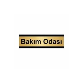 Özarslan Dizayn Bakım Odası 10x20 cm Altın Renk Metal Yönlendirme Levhası