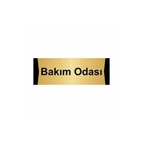 Özarslan Dizayn Bakım Odası 10x20 cm Altın Renk Metal Yönlendirme Levhası