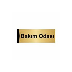 Özarslan Dizayn Bakım Odası 10x20 cm Altın Renk Metal Yönlendirme Levhası
