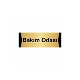 Özarslan Dizayn Bakım Odası 7x20 cm Altın Renk Metal Yönlendirme Levhası