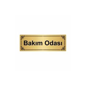 Özarslan Dizayn Bakım Odası 7x20 cm Altın Renk Metal Yönlendirme Levhası
