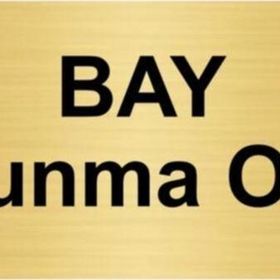 Özarslan Dizayn Bay Soyunma Odası 5x20 cm Altın Renk Metal Yönlendirme Levhası