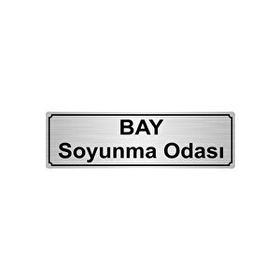 Özarslan Dizayn Bayan Soyunma Odası 5x20 cm Altın Renk Metal Yönlendirme Levhası