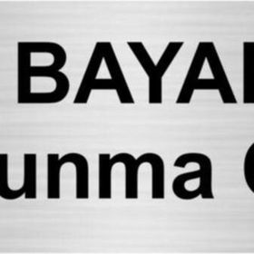 Özarslan Dizayn Bayan Soyunma Odası 7x20 cm Gümüş Renk Metal Yönlendirme Levhası