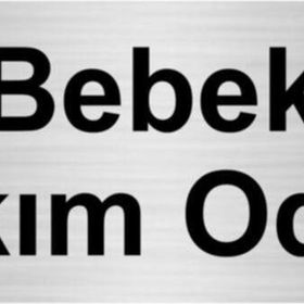 Özarslan Dizayn Bebek Bakım Odası 10x20 cm Gümüş Renk Metal Yönlendirme Levhası