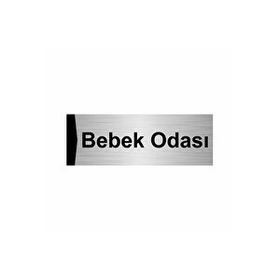 Özarslan Dizayn Bebek Odası 10x20 cm Gümüş Renk Metal Yönlendirme Levhası
