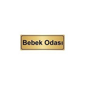 Özarslan Dizayn Bebek Odası 10x20 cm Gümüş Renk Metal Yönlendirme Levhası