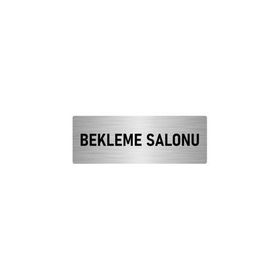 Özarslan Dizayn Bekleme Salonu 10x20 cm Gümüş Renk Metal Yönlendirme Levhası