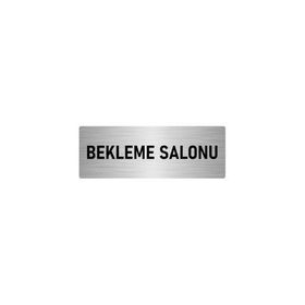Özarslan Dizayn Bekleme Salonu 5x20 cm Gümüş Renk Metal Yönlendirme Levhası