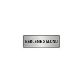 Özarslan Dizayn Bekleme Salonu 5x20 cm Gümüş Renk Metal Yönlendirme Levhası