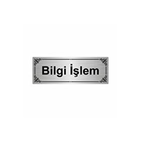 Özarslan Dizayn Bilgi İşlem 7x20 cm Gümüş Renk Metal Yönlendirme Levhası