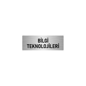 Özarslan Dizayn Bilgi Teknolojileri 10x20 cm Gümüş Renk Metal Yönlendirme Levhası