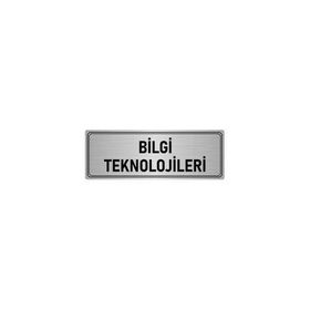 Özarslan Dizayn Bilgi Teknolojileri 5x20 cm Gümüş Renk Metal Yönlendirme Levhası