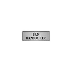 Özarslan Dizayn Bilgi Teknolojileri 7x20 cm Gümüş Renk Metal Yönlendirme Levhası