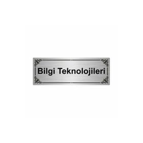 Özarslan Dizayn Bilgi Teknolojileri 7x20 cm Gümüş Renk Metal Yönlendirme Levhası