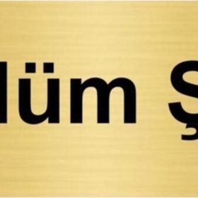 Özarslan Dizayn Bölüm Şefi 10x20 cm Altın Renk Metal Yönlendirme Levhası