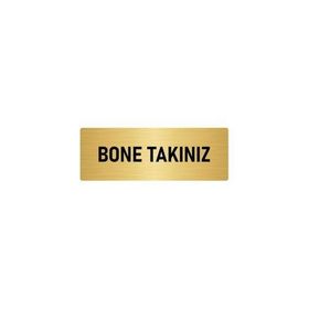 Özarslan Dizayn Bone Takınız 5x20 cm Altın Renk Metal Yönlendirme Levhası