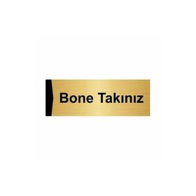 Özarslan Dizayn Bone Takınız 5x20 cm Altın Renk Metal Yönlendirme Levhası