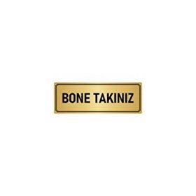 Özarslan Dizayn Bone Takınız 5x20 cm Altın Renk Metal Yönlendirme Levhası