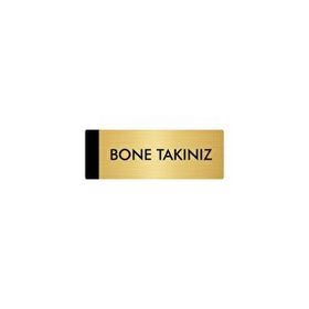 Özarslan Dizayn Bone Takınız 5x20 cm Altın Renk Metal Yönlendirme Levhası