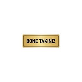Özarslan Dizayn Bone Takınız 5x20 cm Altın Renk Metal Yönlendirme Levhası
