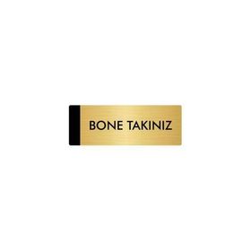 Özarslan Dizayn Bone Takınız 5x20 cm Altın Renk Metal Yönlendirme Levhası