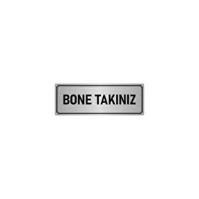 Özarslan Dizayn Bone Takınız 5x20 cm Gümüş Renk Metal Yönlendirme Levhası