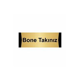 Özarslan Dizayn Bone Takınız 7x20 cm Altın Renk Metal Yönlendirme Levhası