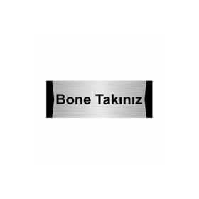 Özarslan Dizayn Bone Takınız 7x20 cm Gümüş Renk Metal Yönlendirme Levhası