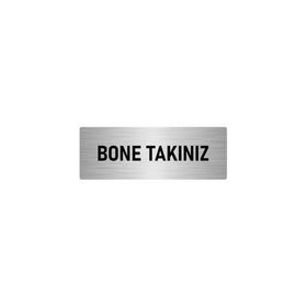 Özarslan Dizayn Bone Takınız 7x20 cm Gümüş Renk Metal Yönlendirme Levhası