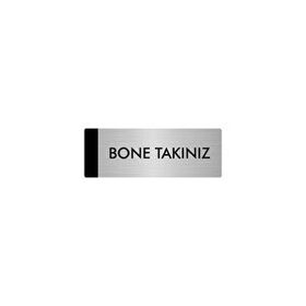 Özarslan Dizayn Bone Takınız 7x20 cm Gümüş Renk Metal Yönlendirme Levhası