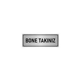 Özarslan Dizayn Bone Takınız 7x20 cm Gümüş Renk Metal Yönlendirme Levhası