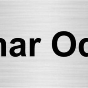 Özarslan Dizayn Buhar Odası 10x20 cm Gümüş Renk Metal Yönlendirme Levhası