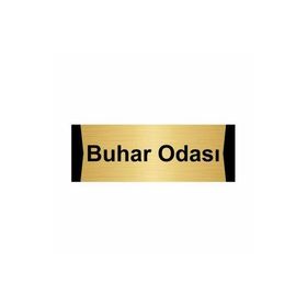 Özarslan Dizayn Buhar Odası 5x20 cm Altın Renk Metal Yönlendirme Levhası