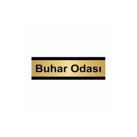 Özarslan Dizayn Buhar Odası 7x20 cm Altın Renk Metal Yönlendirme Levhası