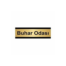 Özarslan Dizayn Buhar Odası 7x20 cm Altın Renk Metal Yönlendirme Levhası
