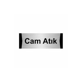 Özarslan Dizayn Cam Atık 10x20 cm Gümüş Renk Metal Yönlendirme Levhası
