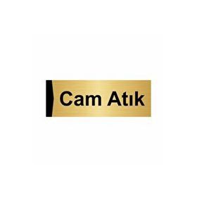 Özarslan Dizayn Cam Atık 5x20 cm Altın Renk Metal Yönlendirme Levhası