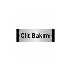 Özarslan Dizayn Cilt Bakımı 5x20 cm Gümüş Renk Metal Yönlendirme Levhası