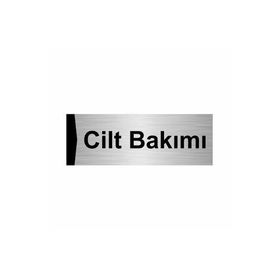 Özarslan Dizayn Cilt Bakımı 7x20 cm Gümüş Renk Metal Yönlendirme Levhası