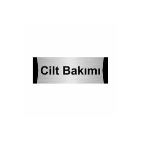 Özarslan Dizayn Cilt Bakımı 7x20 cm Gümüş Renk Metal Yönlendirme Levhası