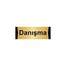 Özarslan Dizayn Danışma 5x20 cm Altın Renk Metal Yönlendirme Levhası