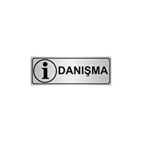Özarslan Dizayn Danışma 7x20 cm Gümüş Renk Metal Yönlendirme Levhası