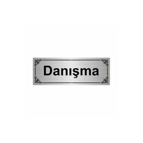 Özarslan Dizayn Danışma 7x20 cm Gümüş Renk Metal Yönlendirme Levhası