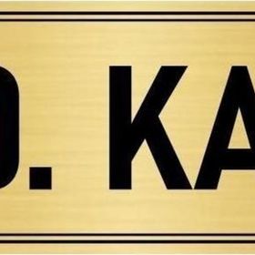 Özarslan Dizayn Departman Kapı İsimliği 10. Kat 5x20 cm Altın Renk Metal Yönlendirme Levhası