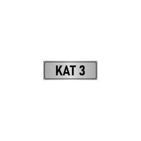 Özarslan Dizayn Departman Kapı İsimliği 3. Kat 5x20 cm Gümüş Renk Metal Yönlendirme Levhası
