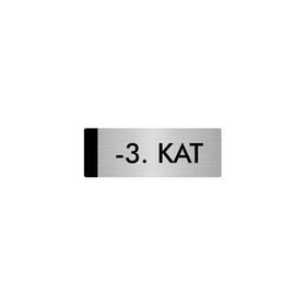 Özarslan Dizayn Departman Kapı İsimliği 3. Kat 5x20 cm Gümüş Renk Metal Yönlendirme Levhası