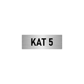 Özarslan Dizayn Departman Kapı İsimliği 5. Kat 5x20 cm Gümüş Renk Metal Yönlendirme Levhası